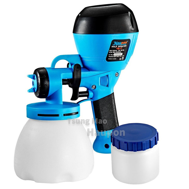 【NEW!】【Haupon合鵬好噴®】HVLP低壓電動噴槍 TM-77 雙壺噴槍